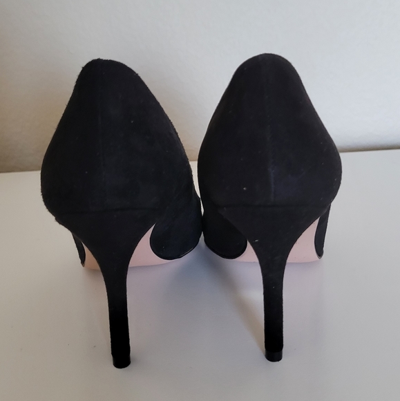 New J. Crew Elsie Suede Pump in Black Size 5 - Picture 5 of 6